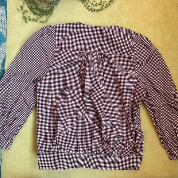 Madewell Gingham Wrap Top - Picture 7 of 7